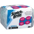 Scotch-Brite Power Sponge, Dual Pad/Sponge, 4-1/2"x2-4/5"x7/10", AA, PK 60 MMM3000CCCT